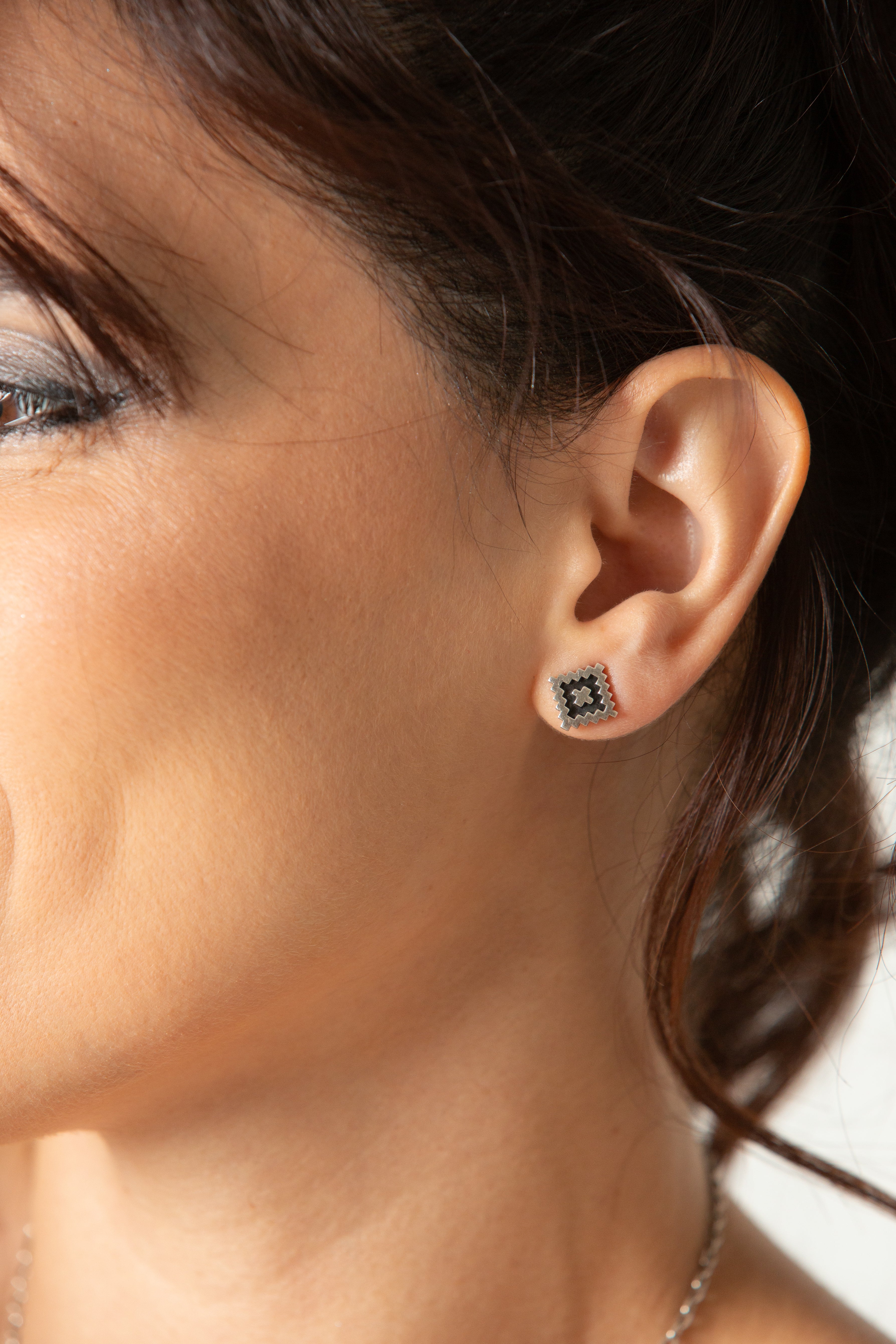 Elixir Square Stud Earrings