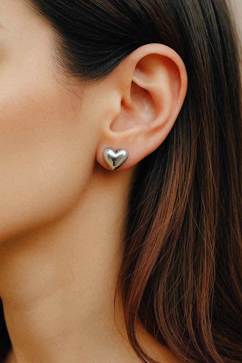 Luxe Love Mini Heart Stud Earrings