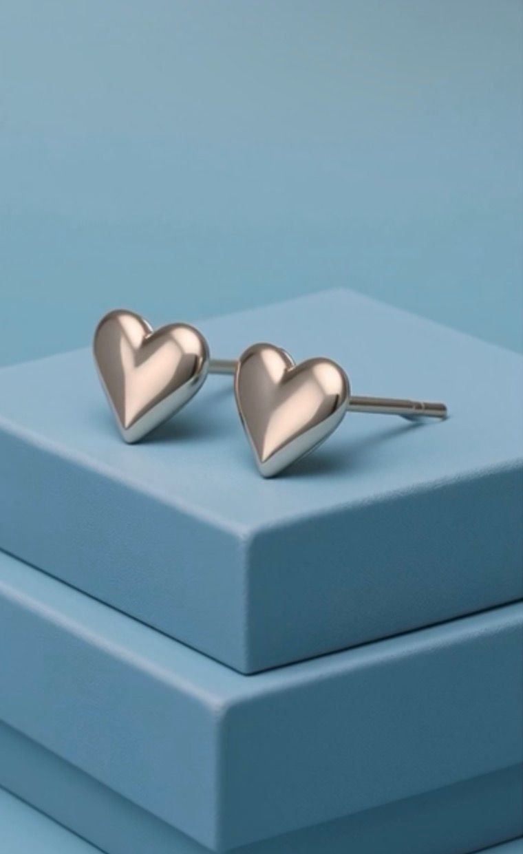 Luxe Love Mini Heart Stud Earrings